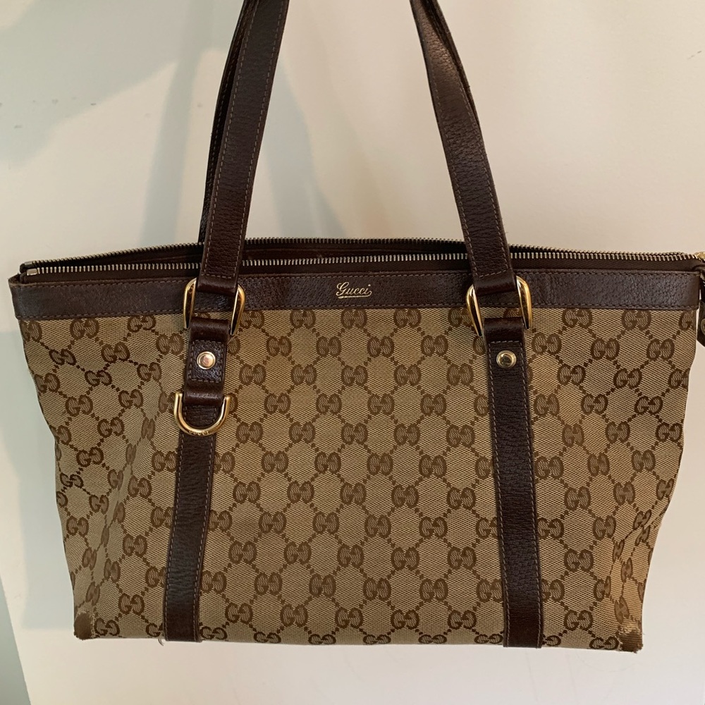Gucci monogram GG logo abbey tote / shoulder bag